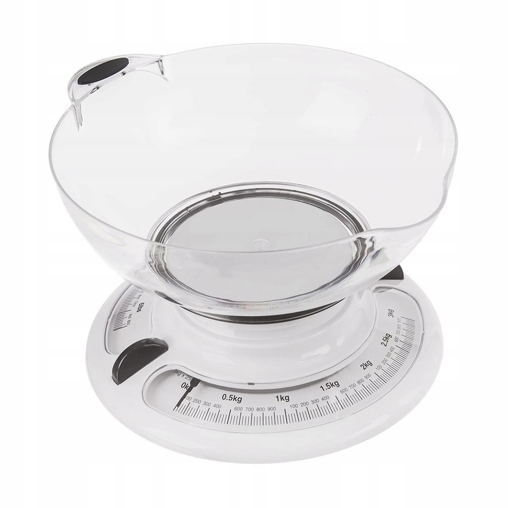 Waga kuchenna Orion – Mechaniczna waga z miską do ważenia składników 3 kg