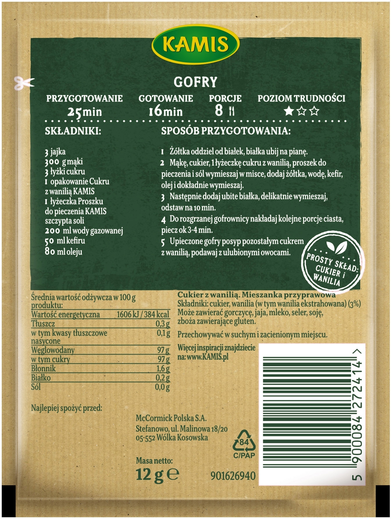 Wartości odżywcze i kaloryczność