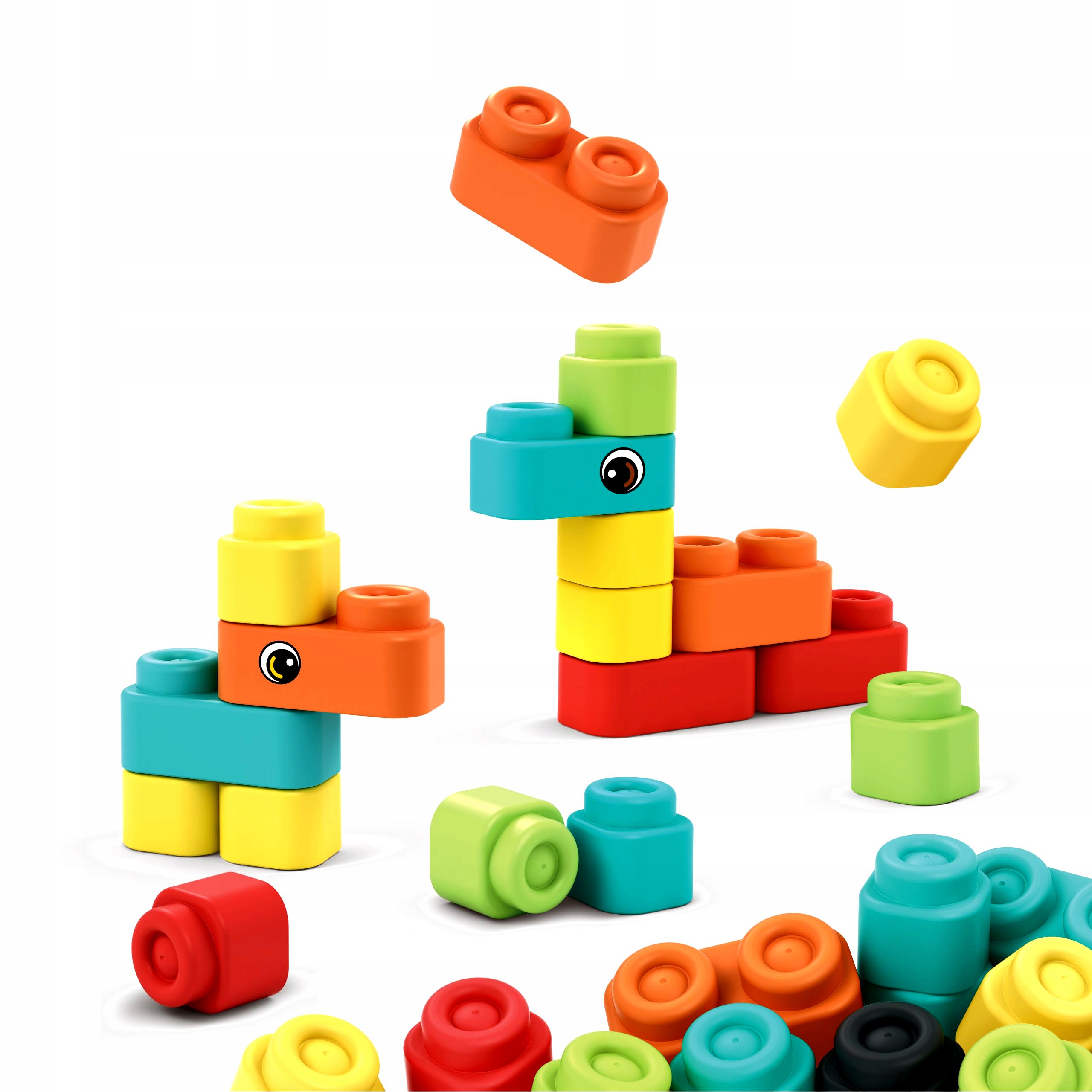 Kolorowe klocki do budowania – Wspierają naukę przez zabawę