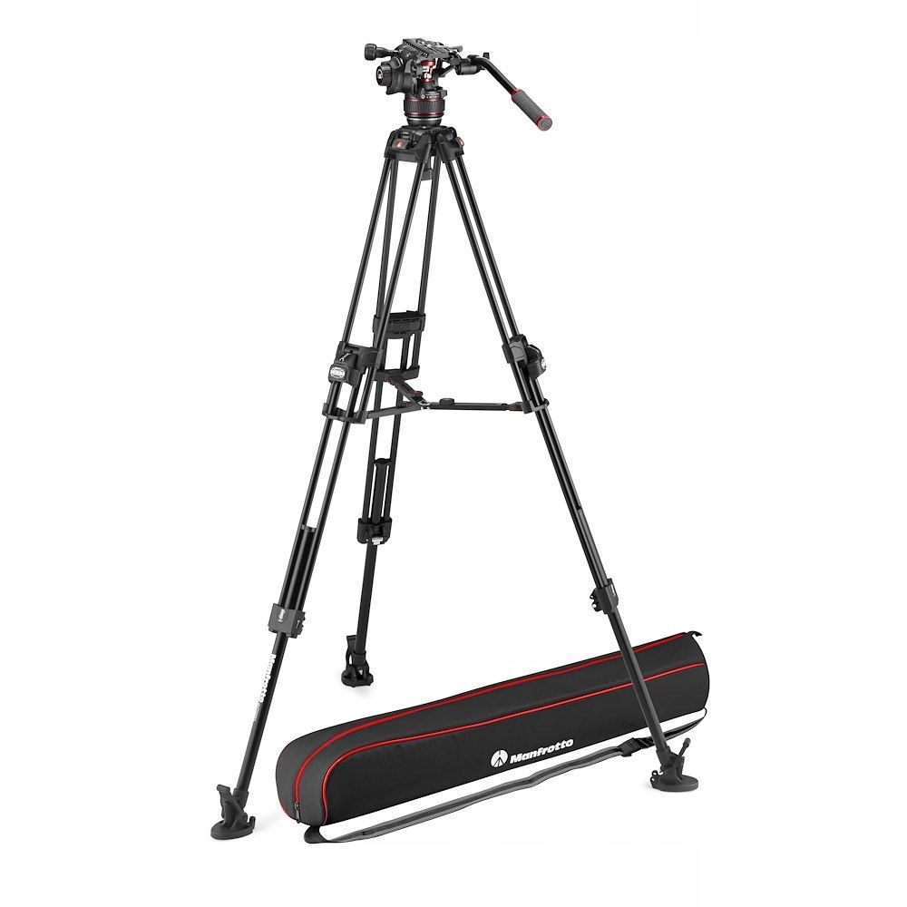 Statyw Manfrotto Zestaw 645 Alu Fast Twin + głowica 608 – Profesjonalne wsparcie dla kamerzystów
