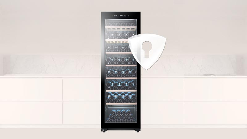 Blokada drzwi na klucz – Bezpieczne przechowywanie win