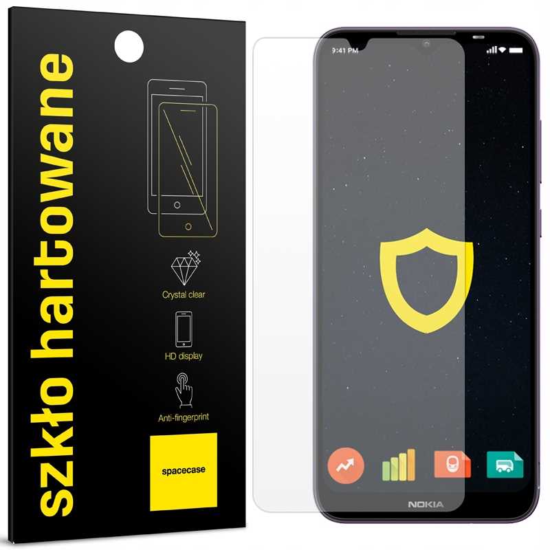 Szkło hartowane SPACECASE Glass 2.5D do Nokia C10/C20 – Najlepsza ochrona dla Twojego ekranu