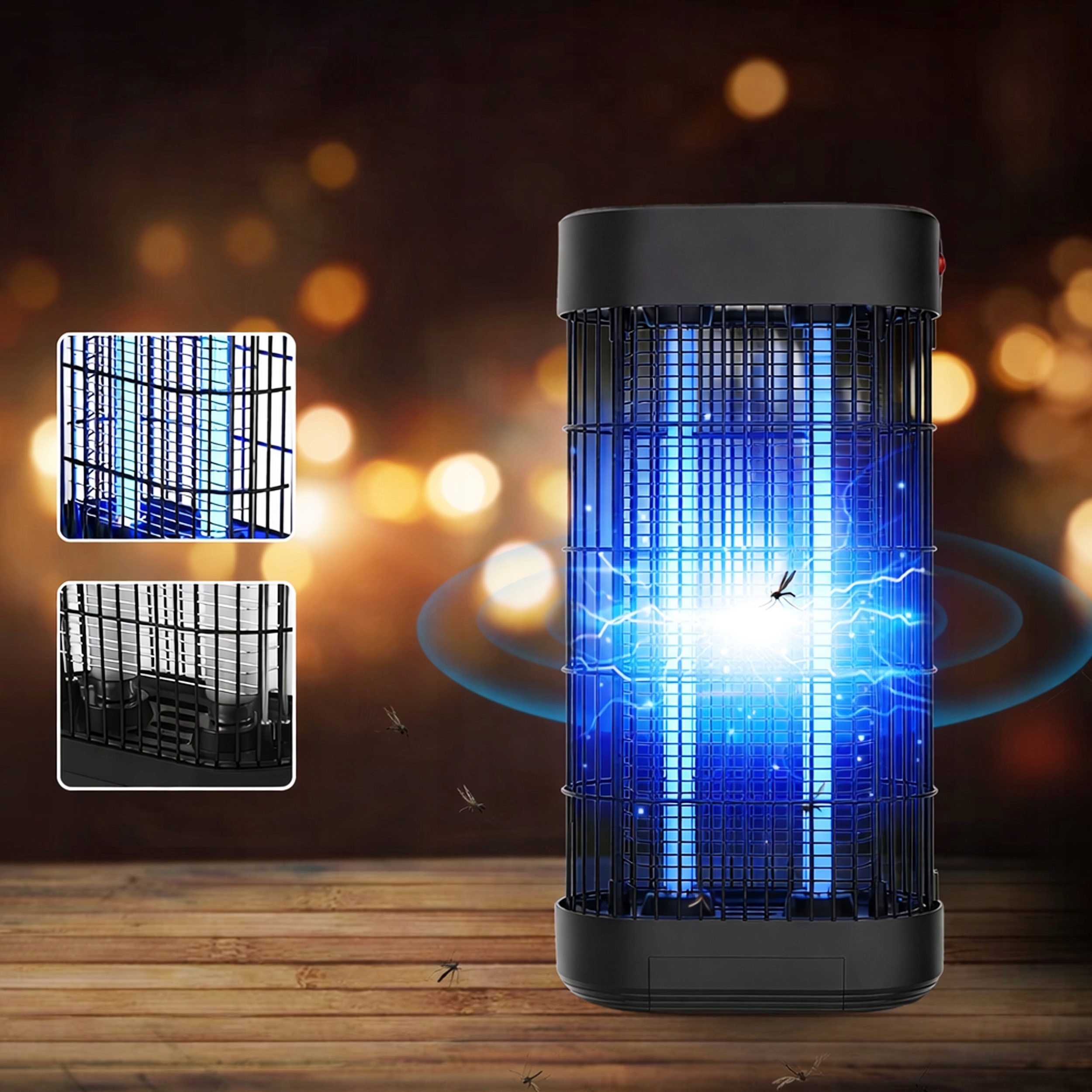 Q31B5 LAMPA OWADOBÓJCZA UV PIONOWA DUŻA 20W – Skuteczna ochrona przed owadami