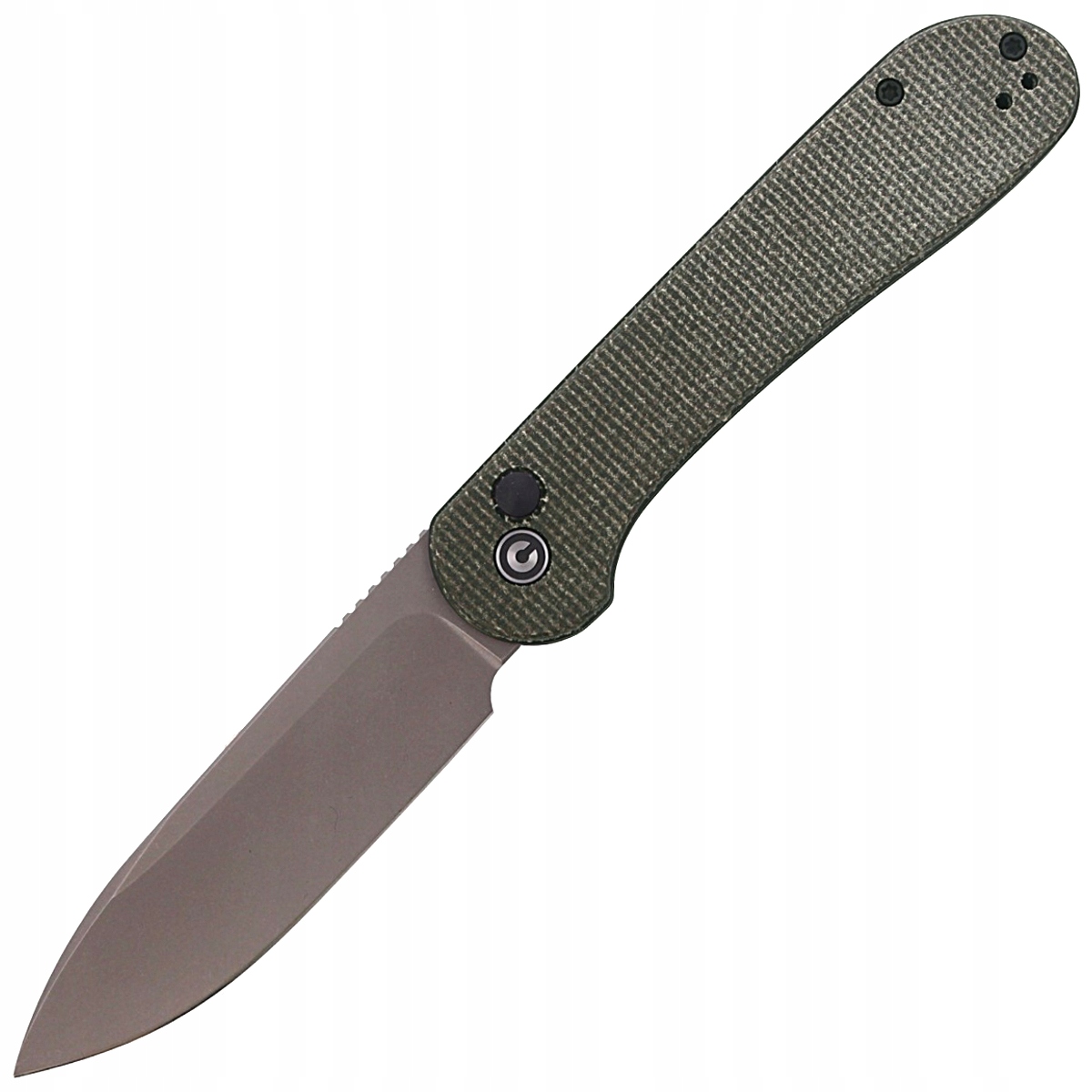 Nóż CIVIVI Button Lock Elementum Dark Green Micarta – Idealny towarzysz w podróży