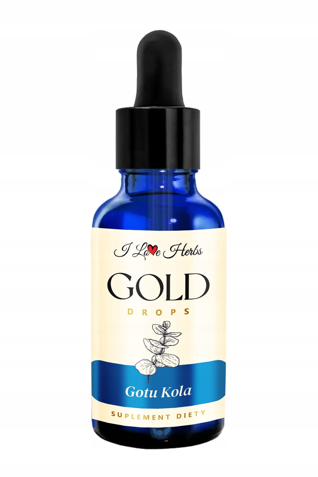 I LOVE HERRBS - Gotu Kola Krople Ziołowe 1:1 (50 ml) – wsparcie dla organizmu