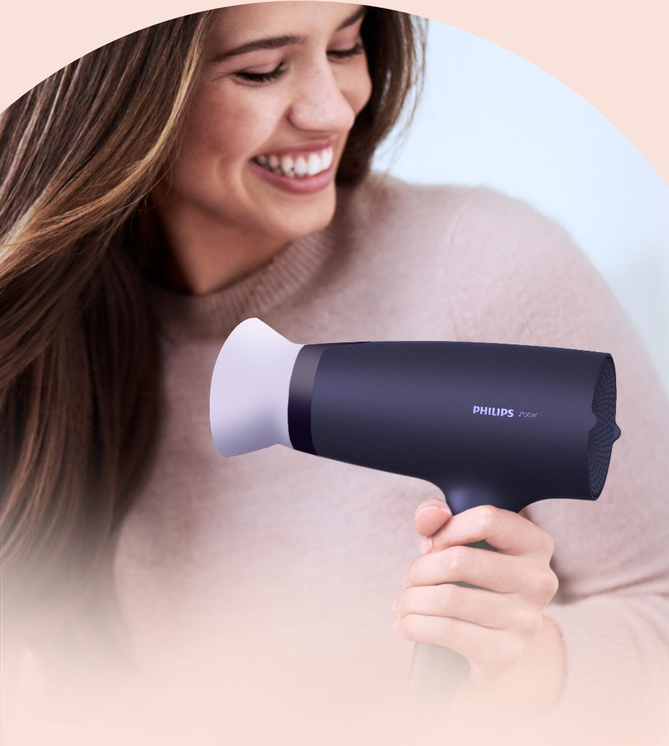 Philips Suszenie w niższej temperaturze w trosce o Twoje włosy Philips Suszenie w niższej temperaturze w trosce o Twoje włosy