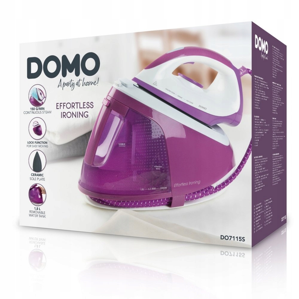 Wygodne prasowanie dzięki pionowemu wyrzutowi pary