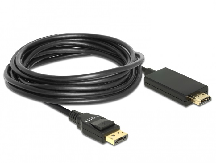 Kabel DisplayPort - HDMI 4m czarny (85319) – Idealne połączenie dla Twojego komputera