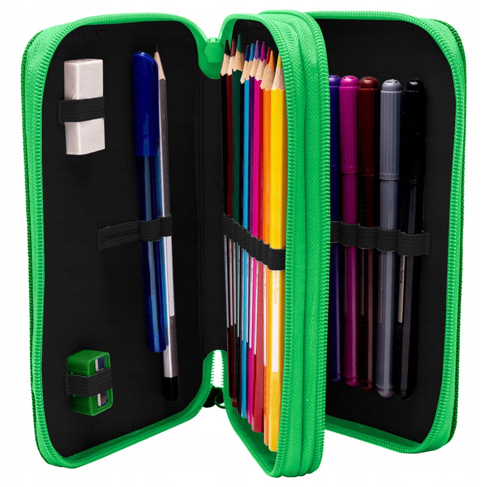 Pełne wyposażenie – kredki, flamastry, długopis i więcej