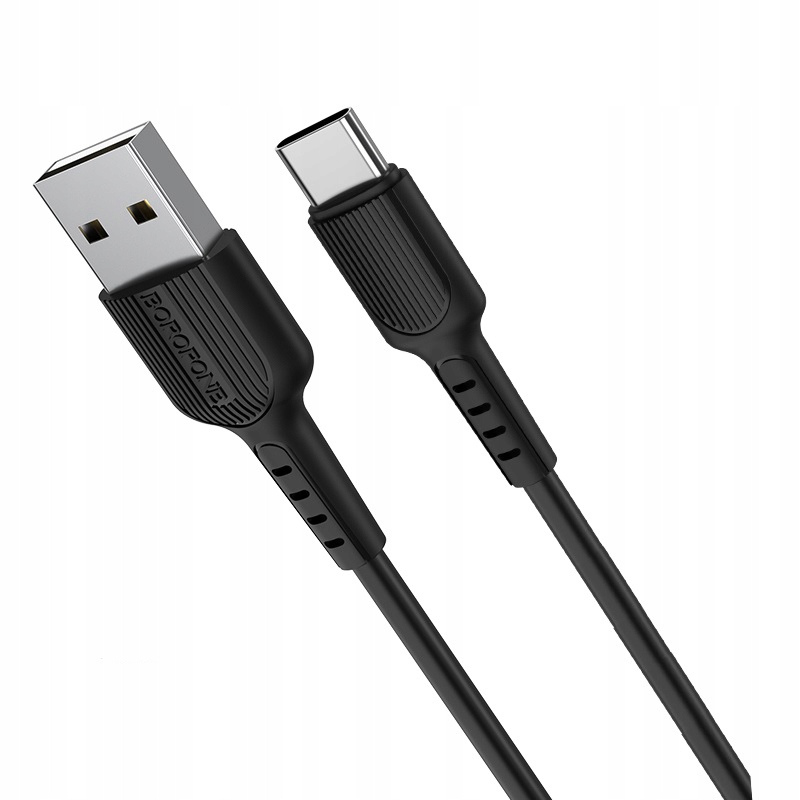 BOROFONE USB KABEL - BX16 2A USB-C 1M CZARNY – Idealne rozwiązanie do ładowania i synchronizacji
