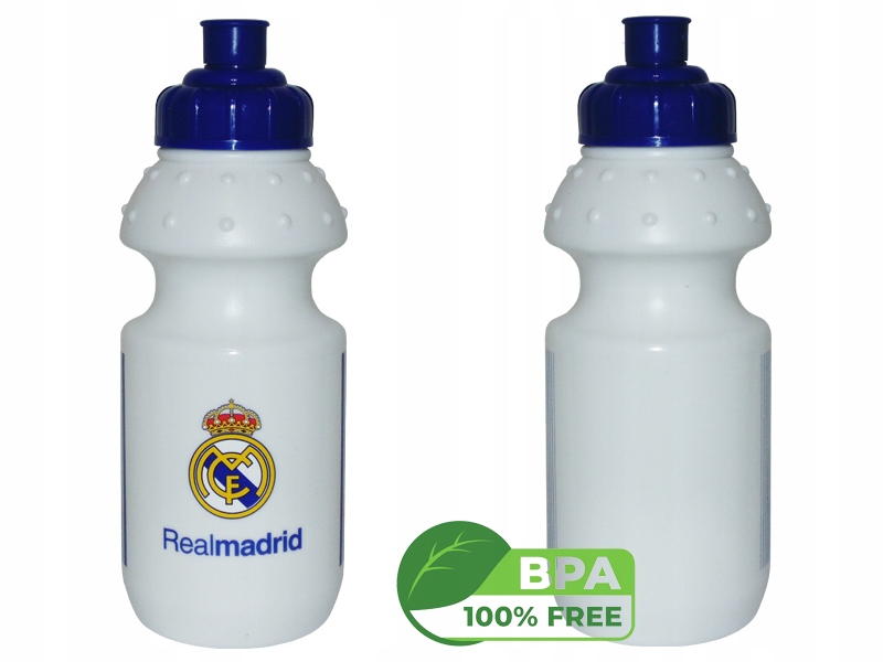 BIDON PLASTIKOWY DLA CHŁOPCA REAL MADRYT 350 ML – Idealny dla małych fanów piłki nożnej