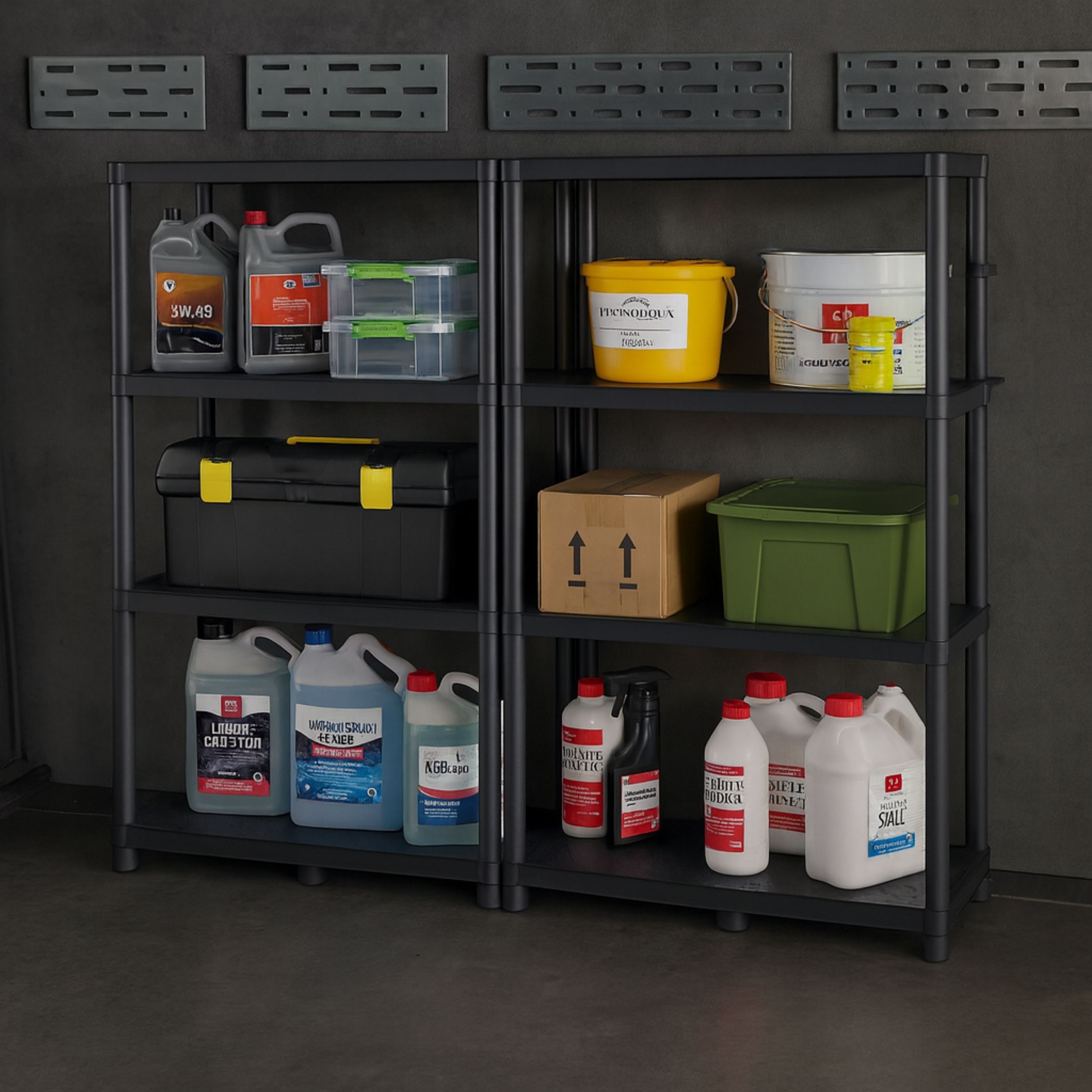 Regał magazynowy podwójny 4 półkowy 1315x1160mm – Idealne rozwiązanie do Twojego sklepu i magazynu