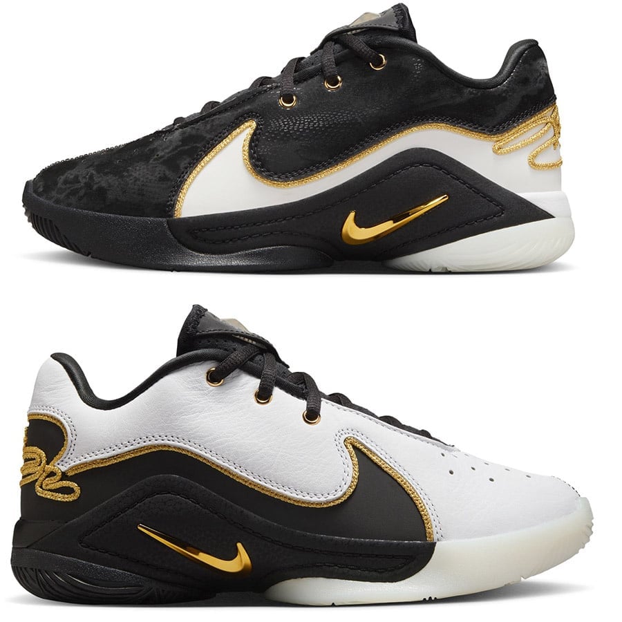 Stylowy design w kolorze czarno-biało-złotym