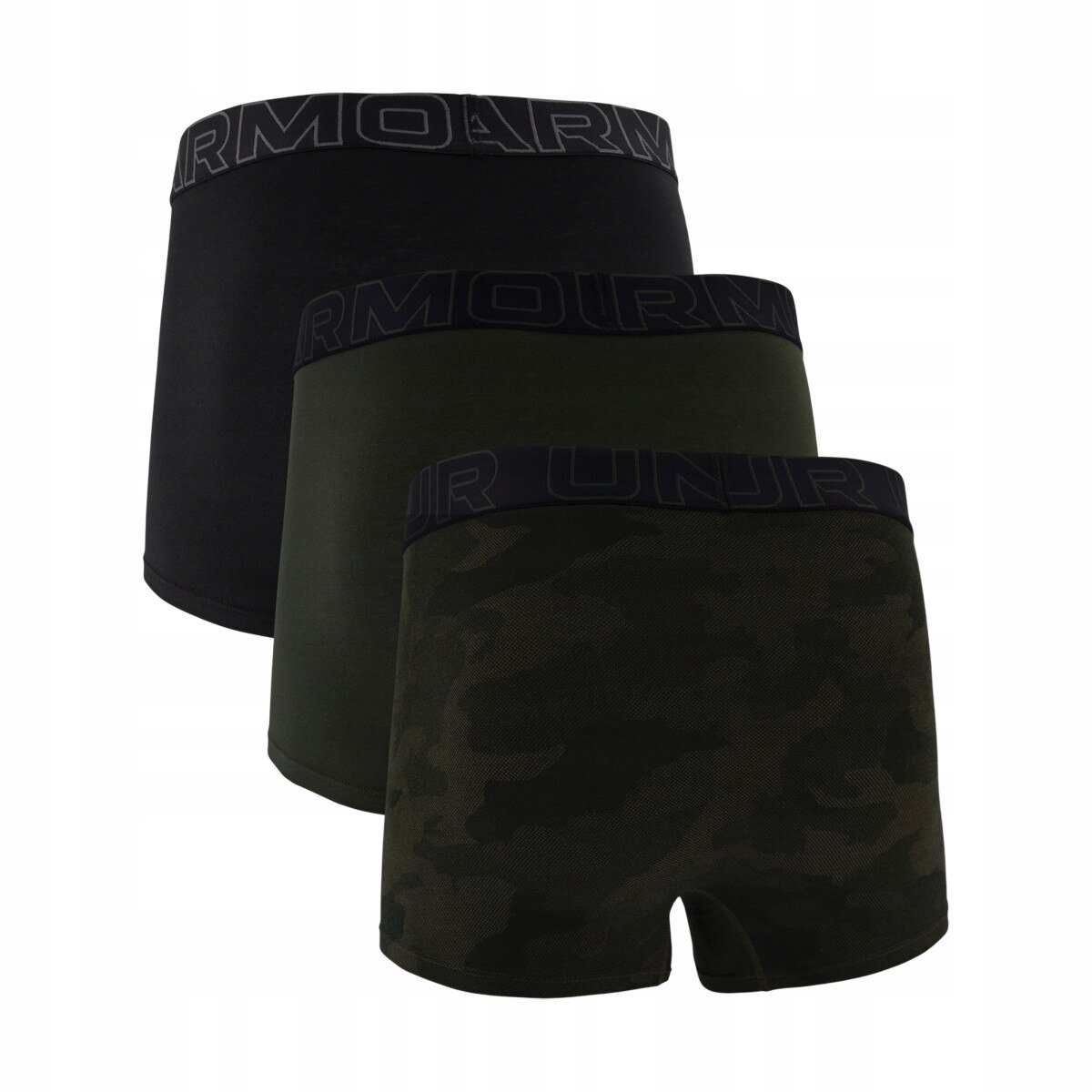 Bokserki męskie UNDER ARMOUR Czarne/Khaki – Komfort i styl na co dzień