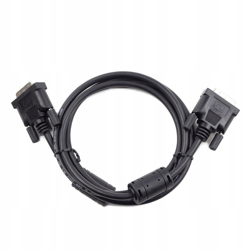 Kabel monitorowy DVI-D 3m czarny CC-DVI2-BK-10 – Wysoka jakość obrazu