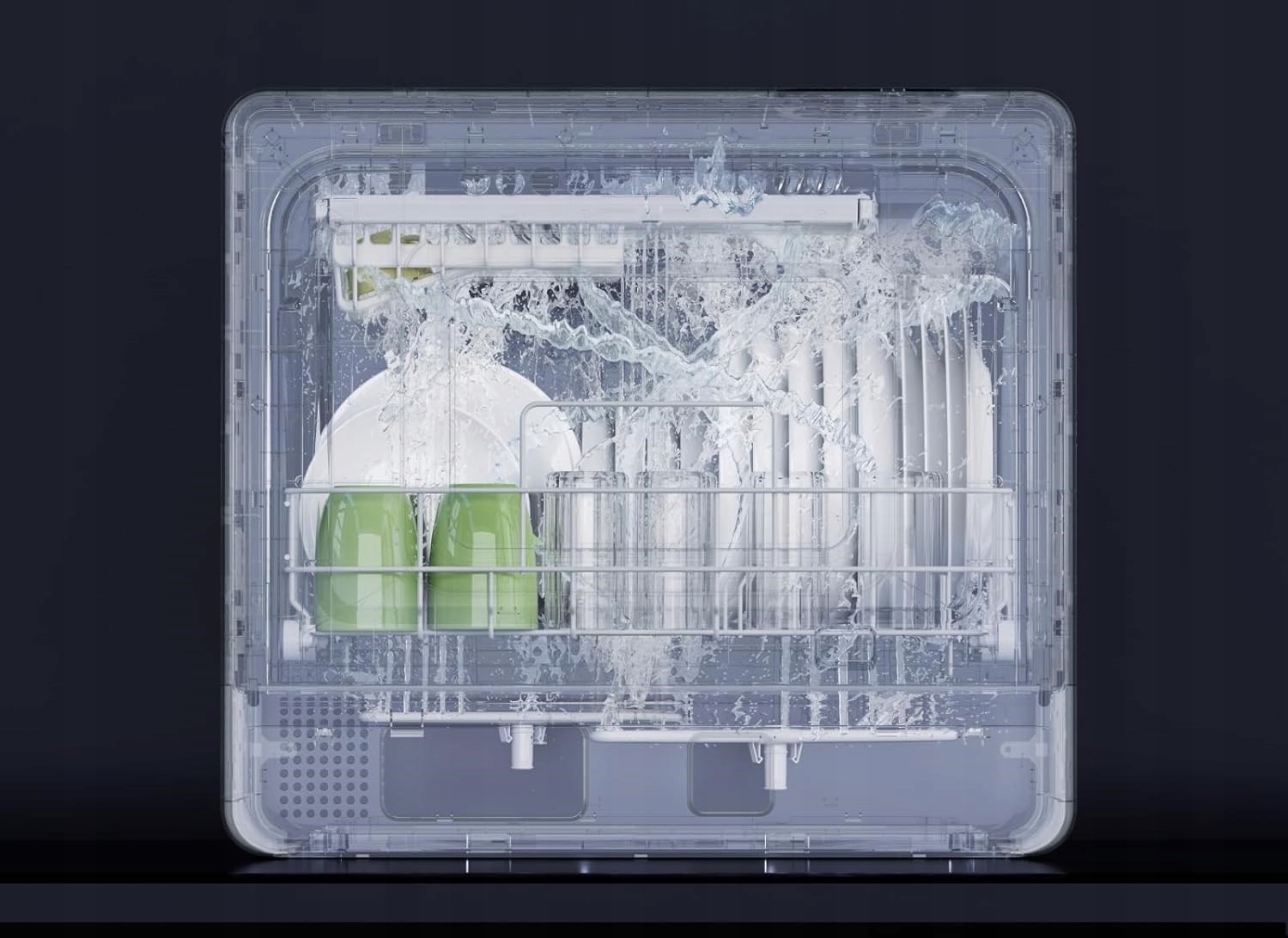 Higieniczne pranie – Skuteczne czyszczenie dzięki wysokociśnieniowym ramionom