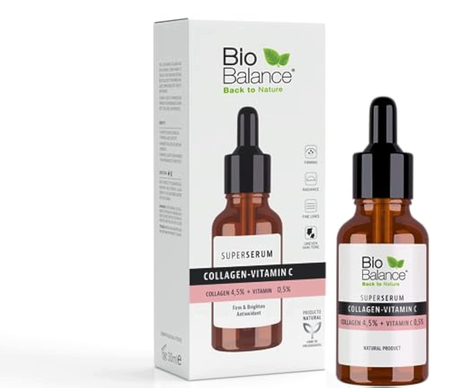 Bio* Balance, Kolagen-Witamina C – Serum ujędrniające i rozświetlające do twarzy