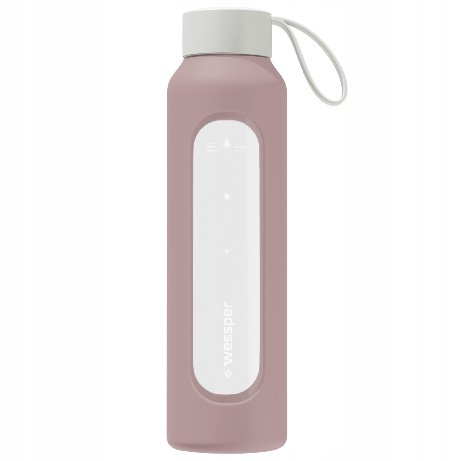 Silikonowa nakładka dla WE260 500ml Wessper B1 Borosilicate Dusty Rose – Ochrona i styl w jednym