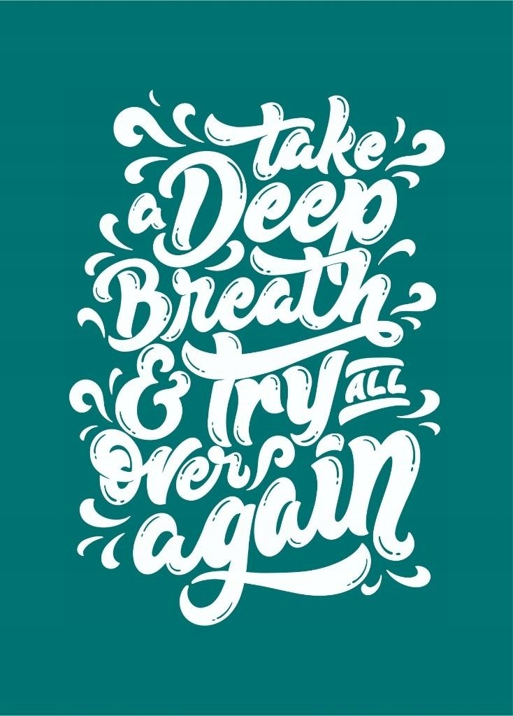 Karnet - Take a deep breath – Wyjątkowa kartka okolicznościowa