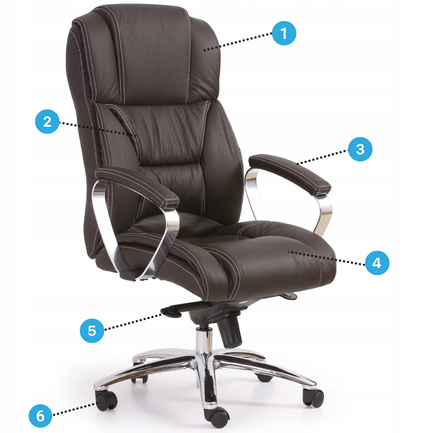 Ergonomiczne oparcie i siedzisko dla maksymalnego komfortu