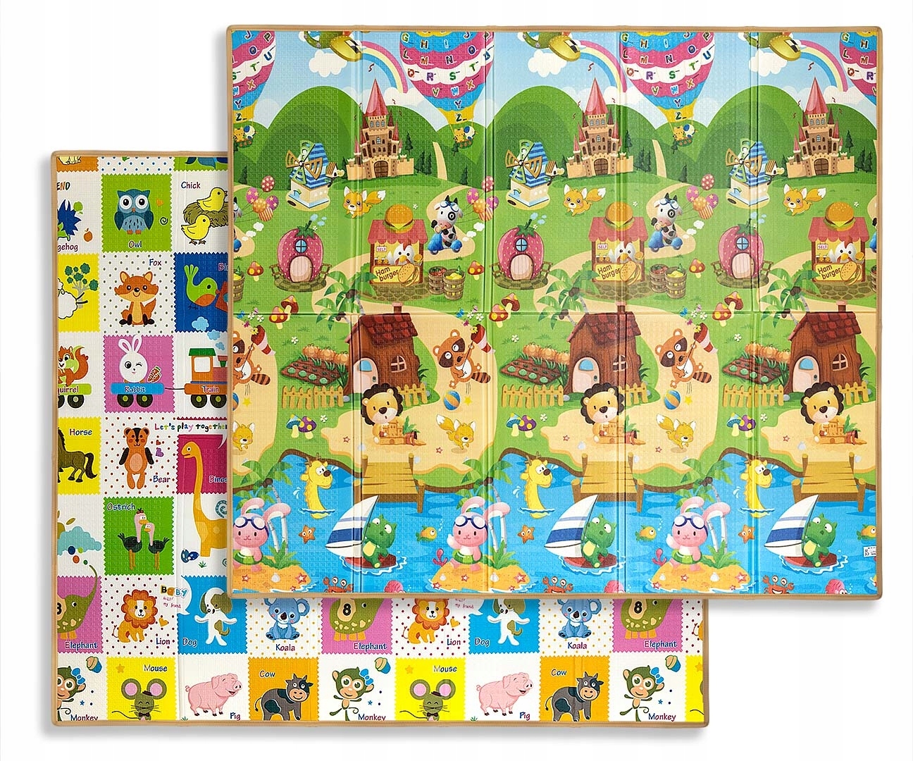 Mata piankowa składana Play Colourful Animals T1 – Komfort i bezpieczeństwo dla Twojego dziecka
