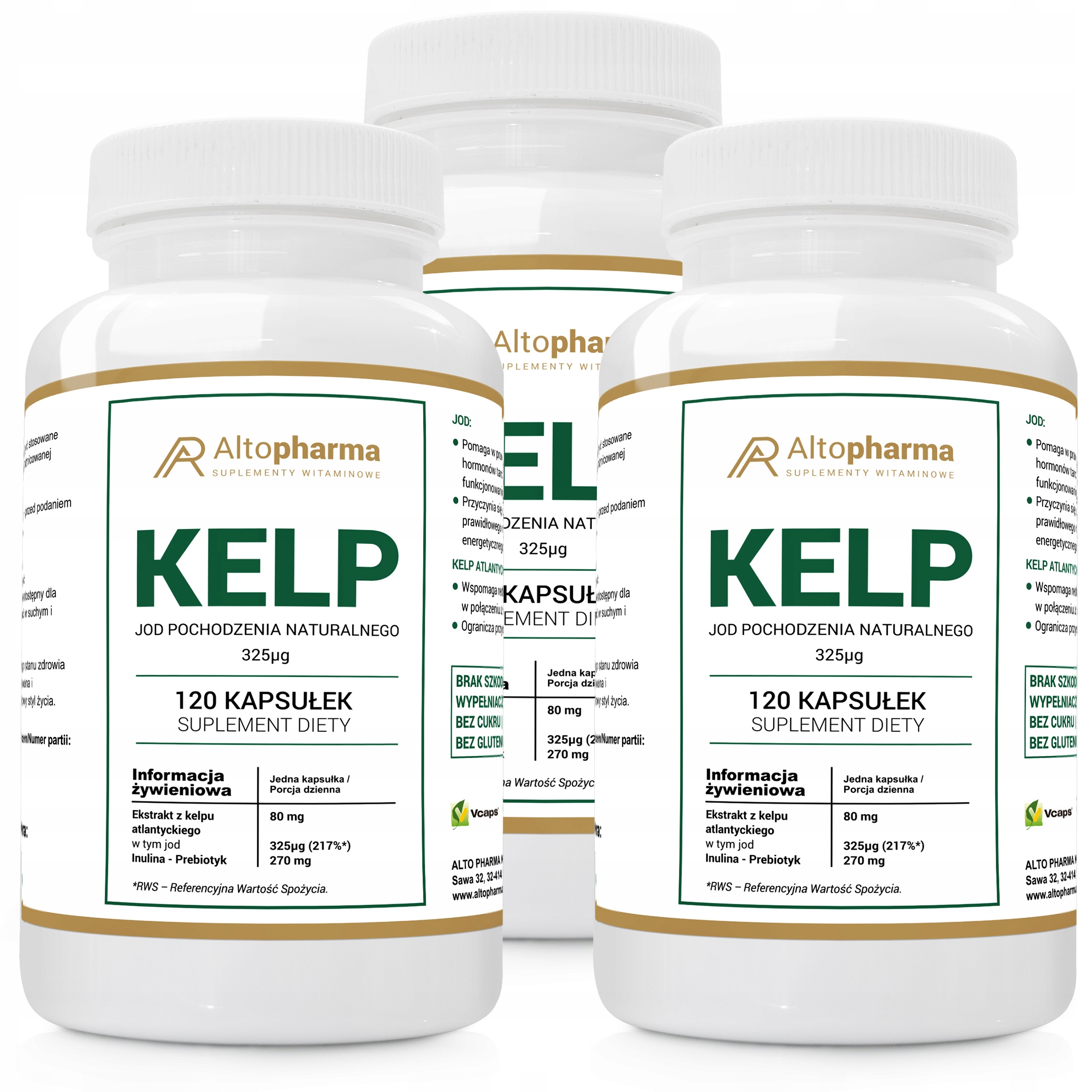 ALTOPHARMA Kelp Jod Naturalny 325µg – Suplement diety dla zdrowia