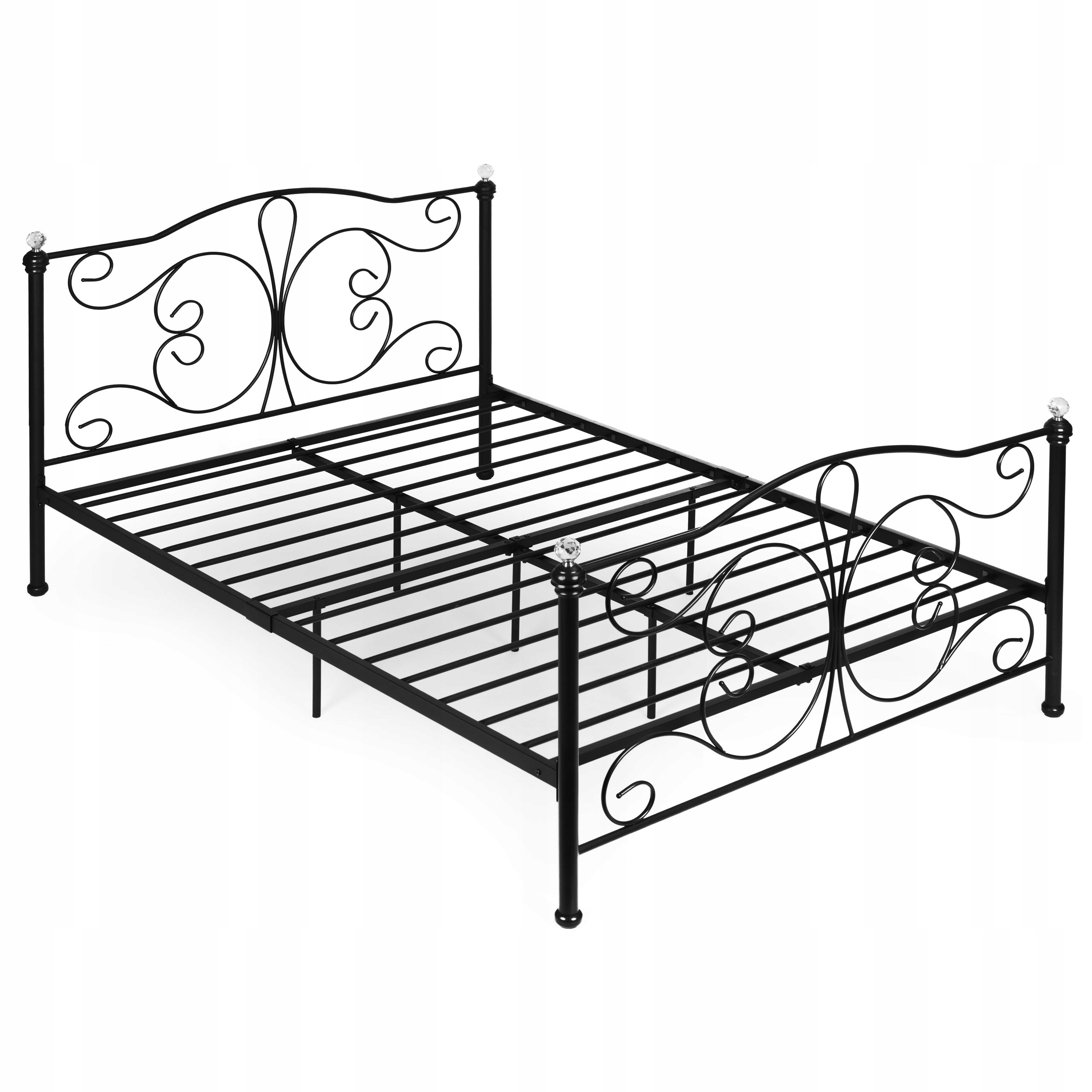 Łóżko metalowe ModernHome romantyczne 140x200 cm – Idealne dla każdej sypialni