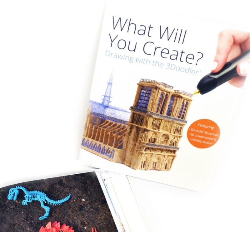 3Doodler Book, książka projektów, język angielski