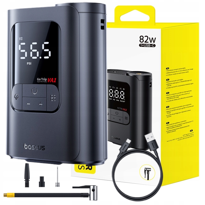 Kompresor bezprzewodowy Baseus GoTrip VA1 Super Mini – Twoje wszechstronne narzędzie