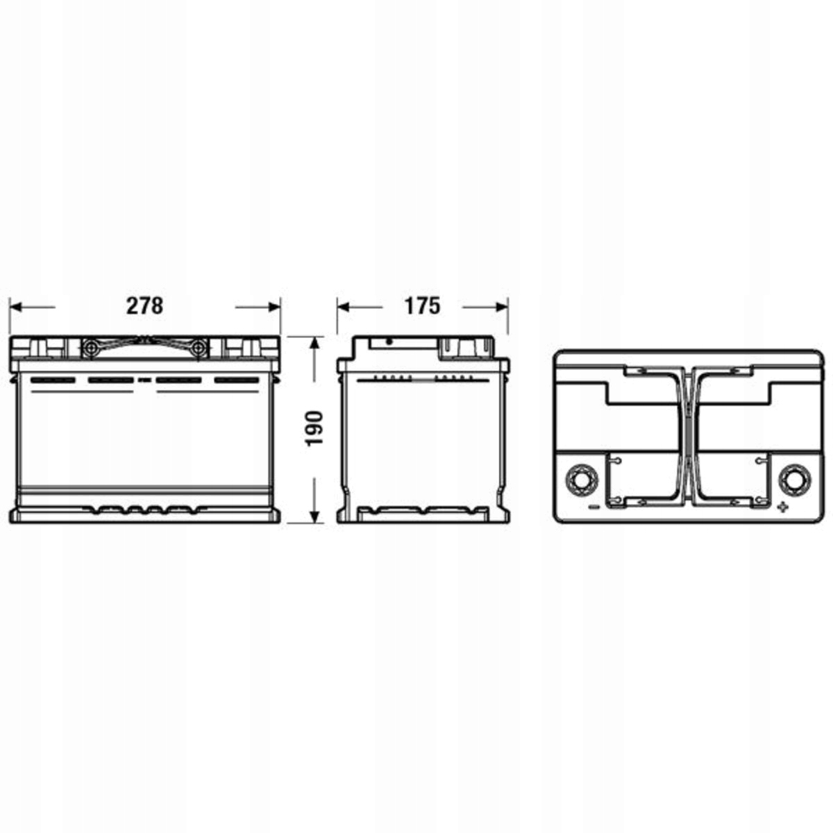 Kompaktowe wymiary – Standardowe rozmiary 278x175x190 mm