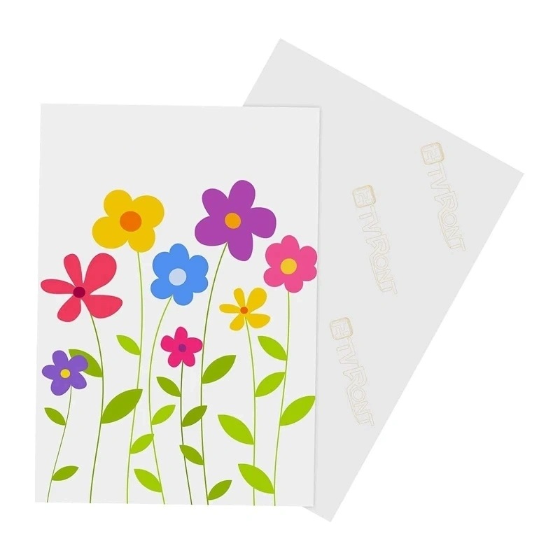 Papier termotransferowy HTVRONT do jasnych tkanin A4 8 szt. – Idealny do personalizacji