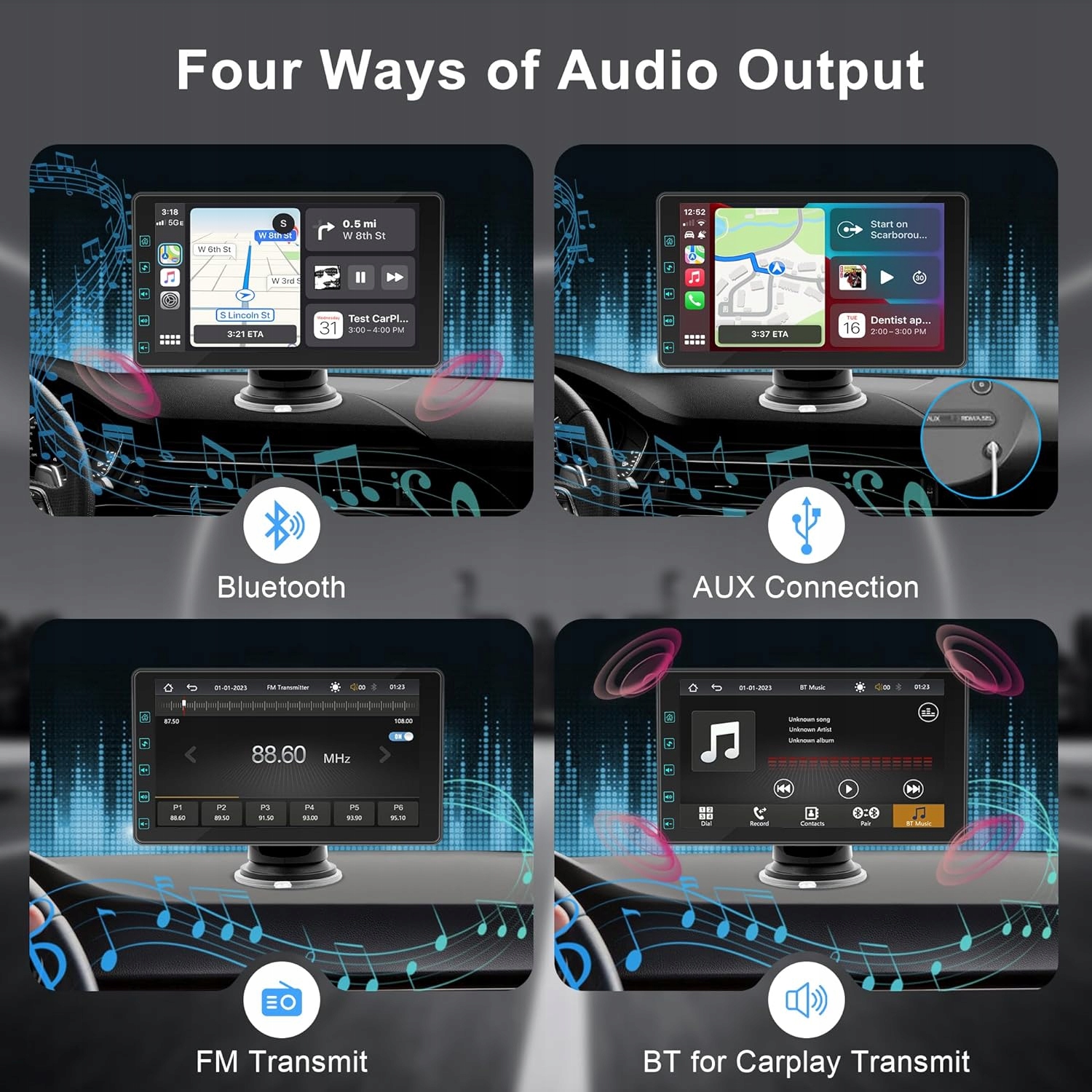 Wysokiej jakości dźwięk dzięki Bluetooth i wbudowanemu głośnikowi