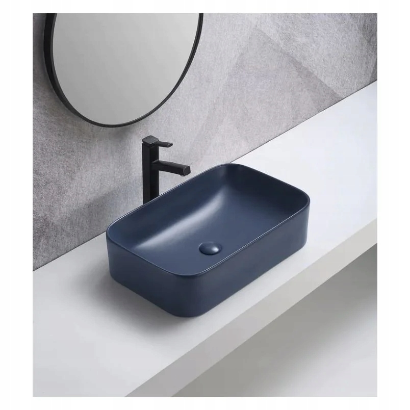 Umywalka Comad – Nablatowa ceramika w granatowym kolorze
