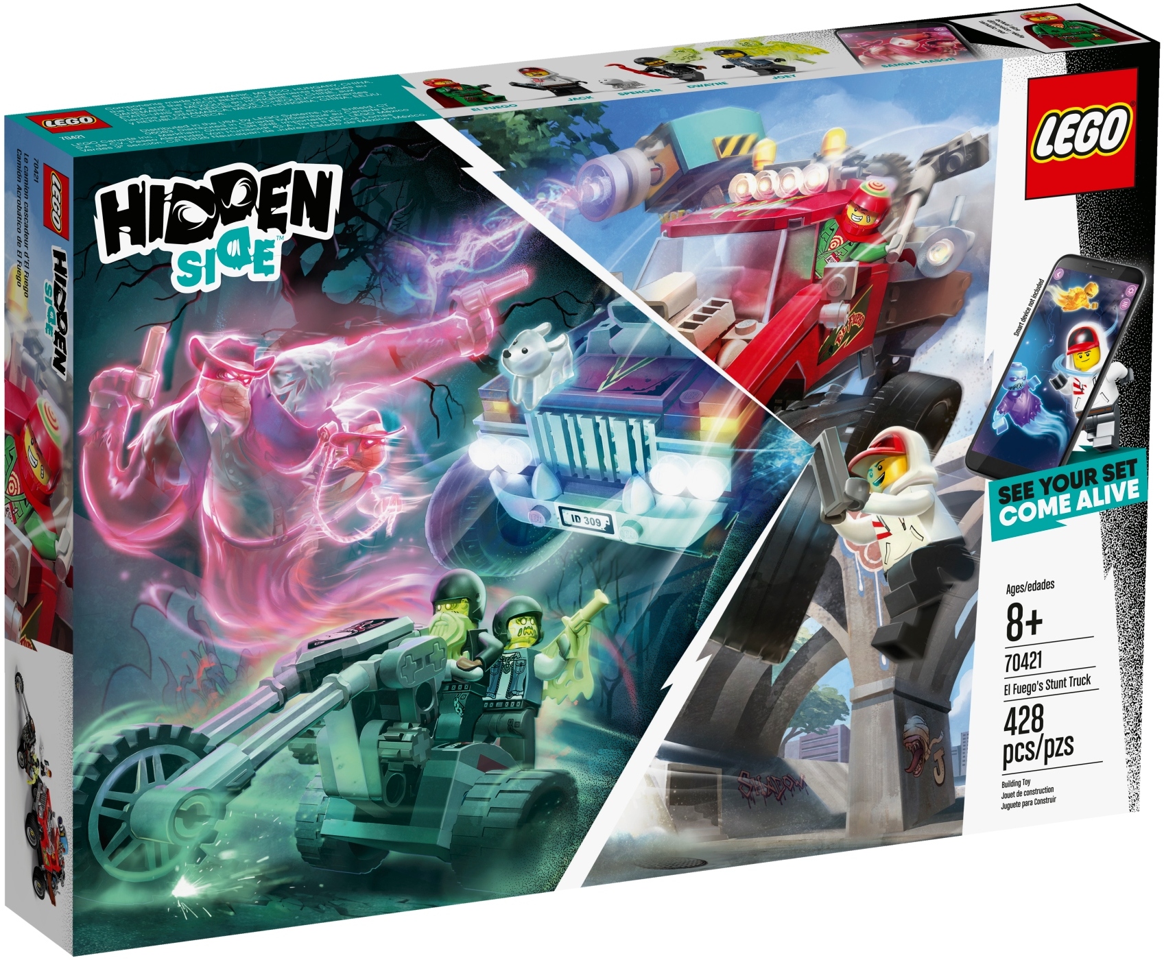 LEGO Hidden Side Samochód kaskaderski El Fuego – Emocjonująca zabawa w rozszerzonej rzeczywistości