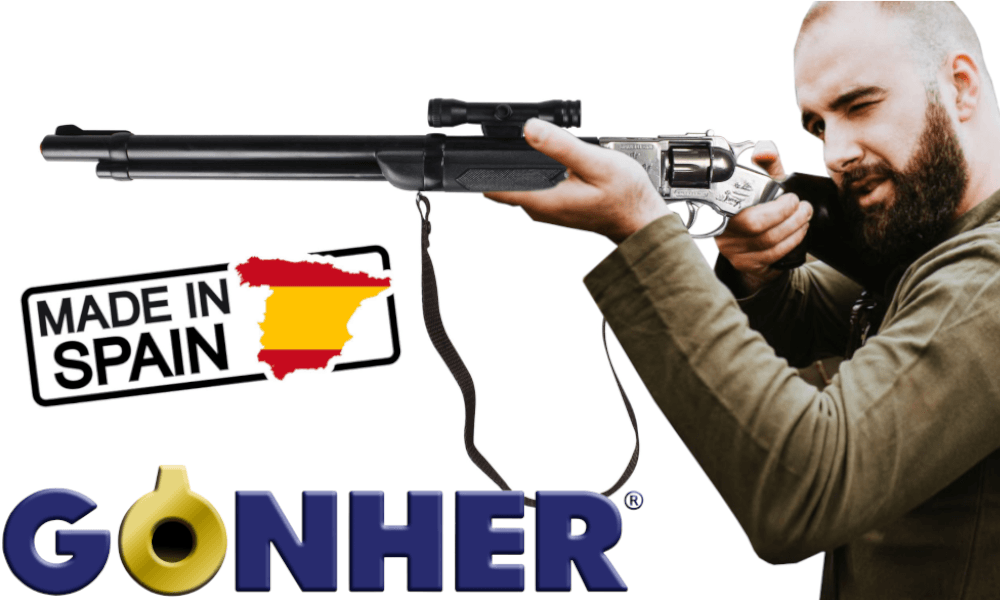 GONHER Metalowa Strzelba Hukowa Na Kapiszony Kowbojska 8 - Strzałowa TOMDORIX