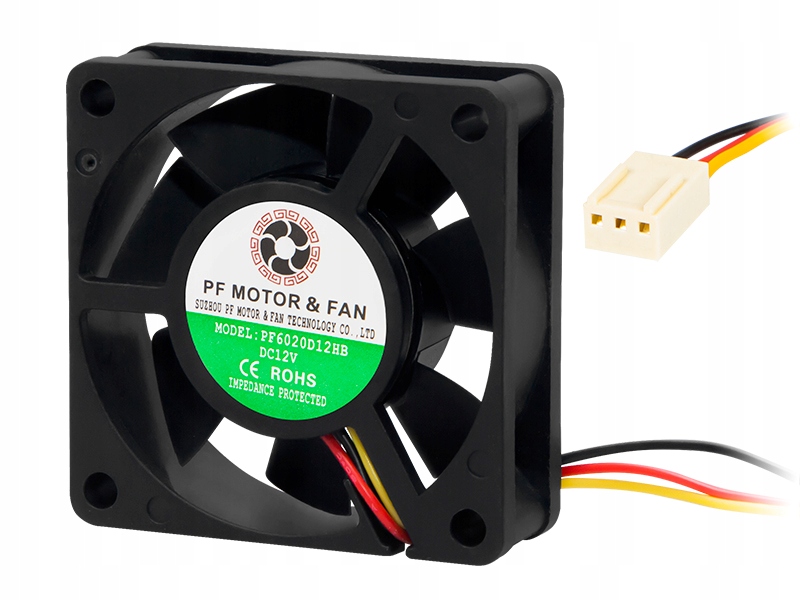 Wentylator kulkowy 60x20mm 12V – Wydajność i niezawodność w jednym