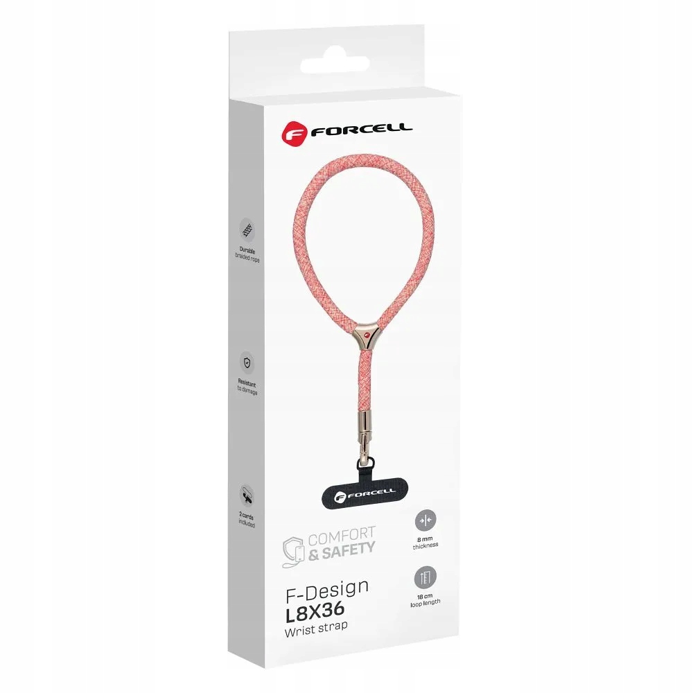 Regulowana długość smyczy – maksymalnie 18 cm w pętli