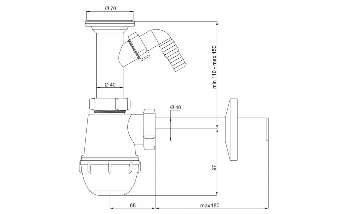 Standardowa średnica otworu 50 mm