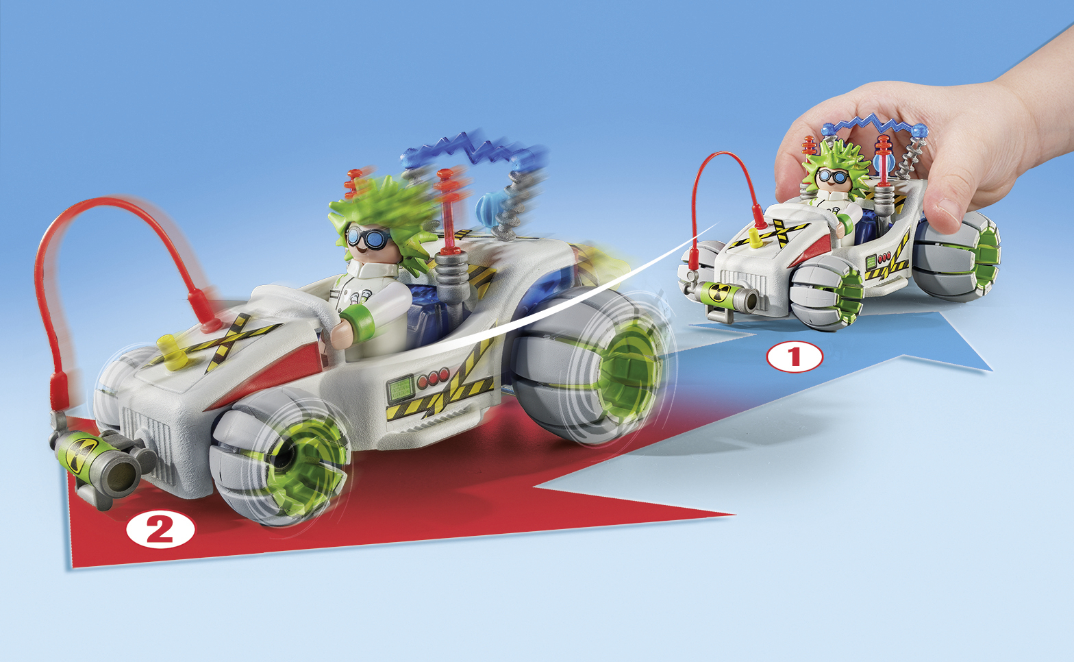 Gokart z silnikiem typu pull-back – Szybkie wyścigi i akrobacje