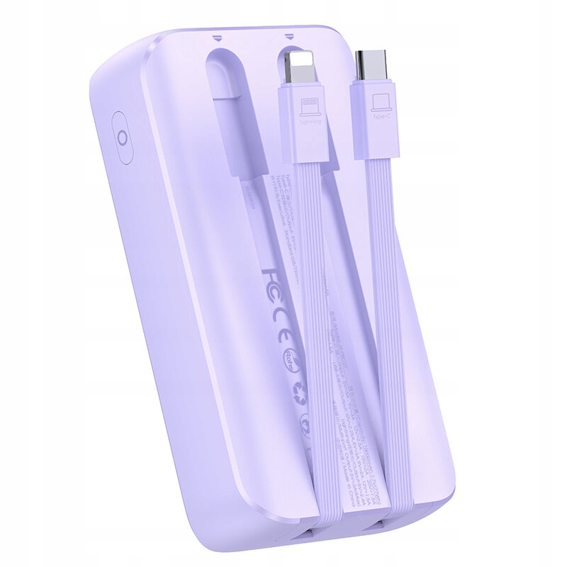 Wbudowane kable USB-C i Lightning – Łatwość użytkowania