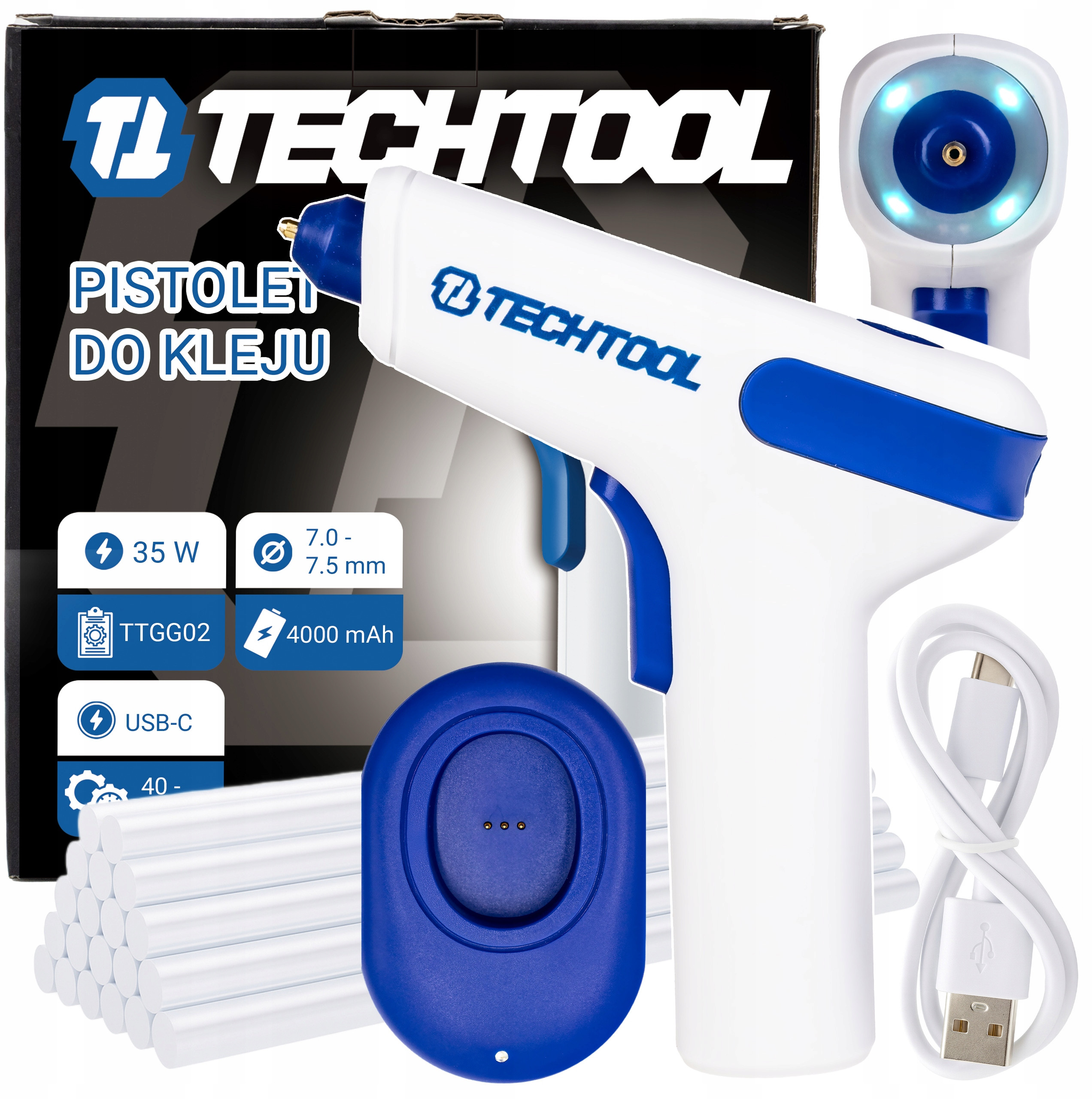 Pistolet do kleju na gorąco 35 W + klej wkłady 7 mm – Niezbędne narzędzie w każdym domu