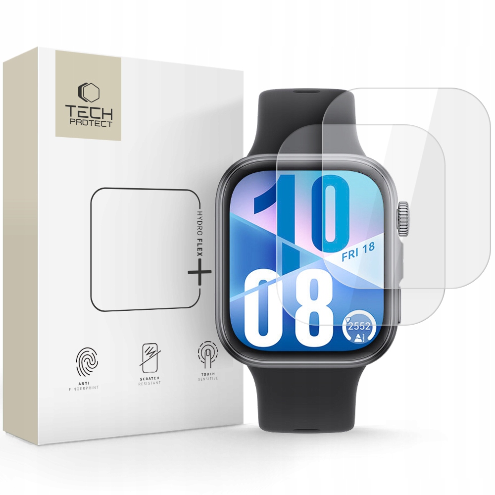Folia Hydrożelowa Tech-Protect Hydro Flex+ 2-Pack Huawei Watch Fit 3 / 4 – Doskonała ochrona ekranu