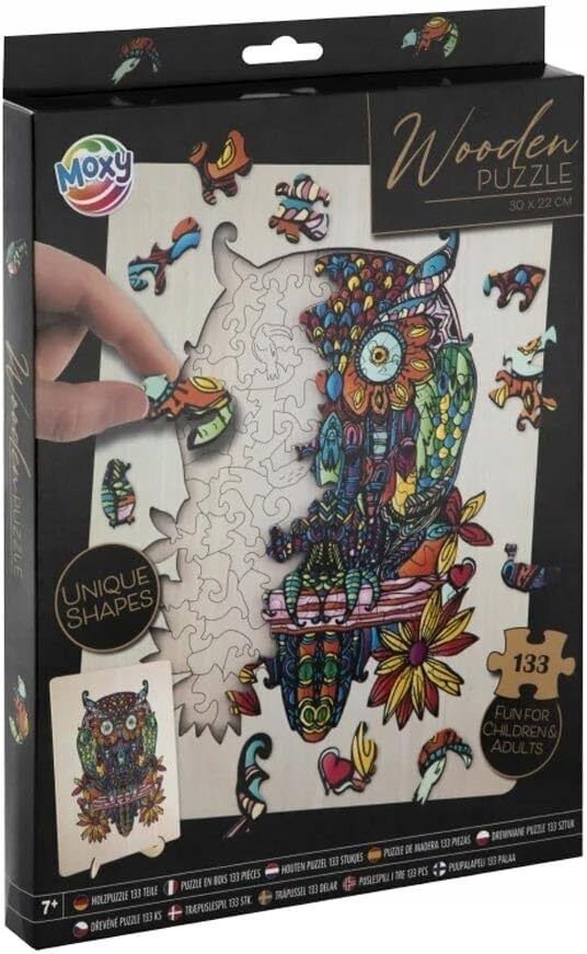 Eureka Puzzle drewniane 133 Sowa – Idealna zabawa dla dzieci