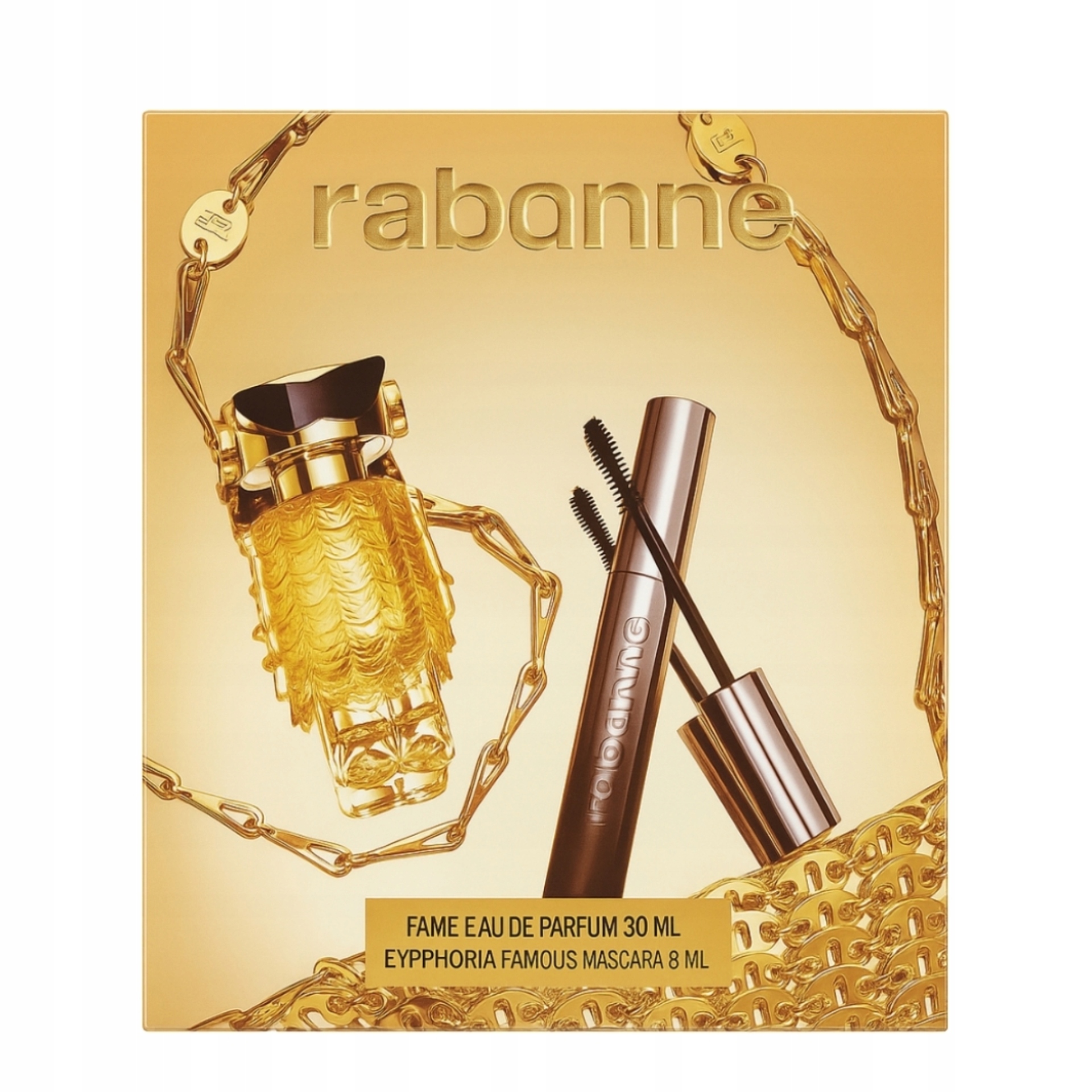 ZESTAW Rabanne FAME EDP 30 ml + Eyephoria Famous Mascara 8 ml – Idealne połączenie zapachu i makijażu