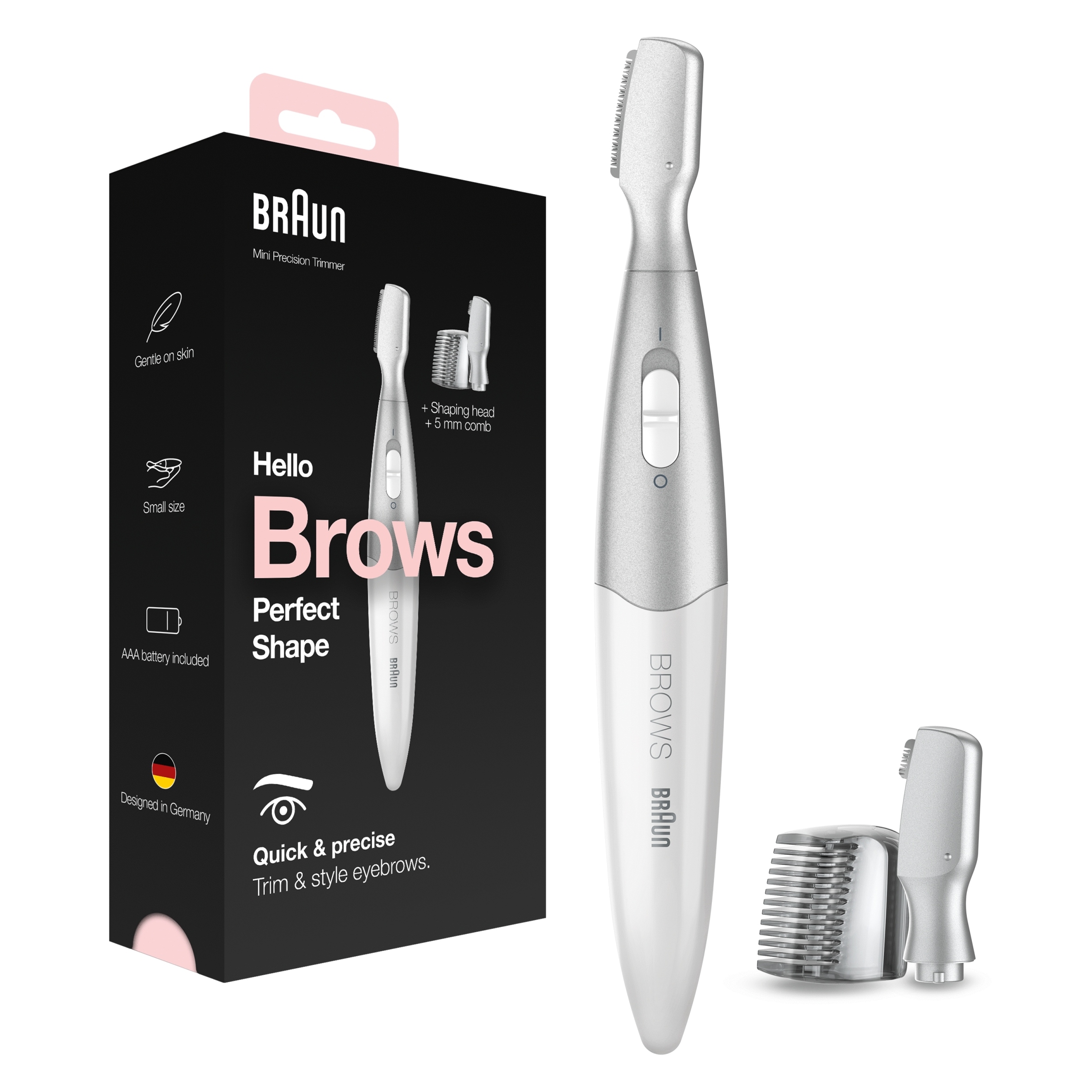 Trymer Braun Mini Precision Trimmer FG 1106 – Idealne narzędzie do stylizacji brwi