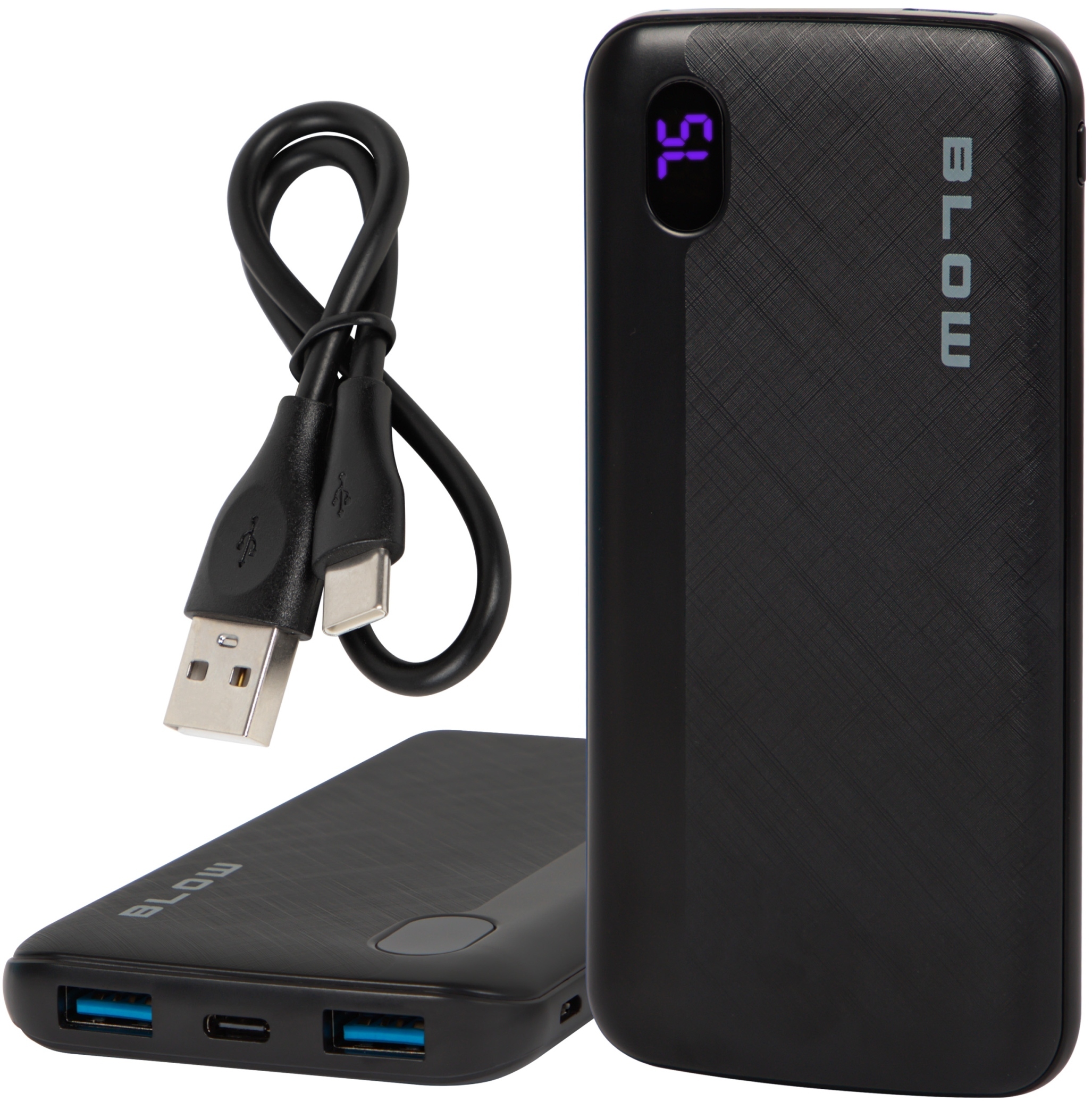 BLOW POWER BANK 10000MAH QC 20W CZARNY PB10B – Niezawodne źródło energii