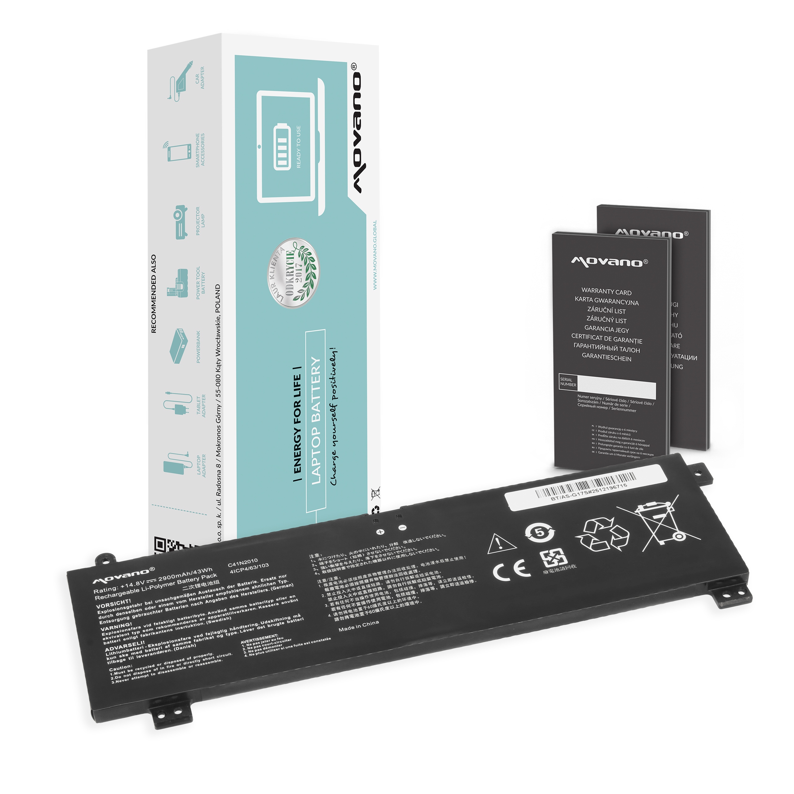 Bateria Movano do Asus ROG Strix G15 G513IC, G17 G713IE – Wydajność i niezawodność