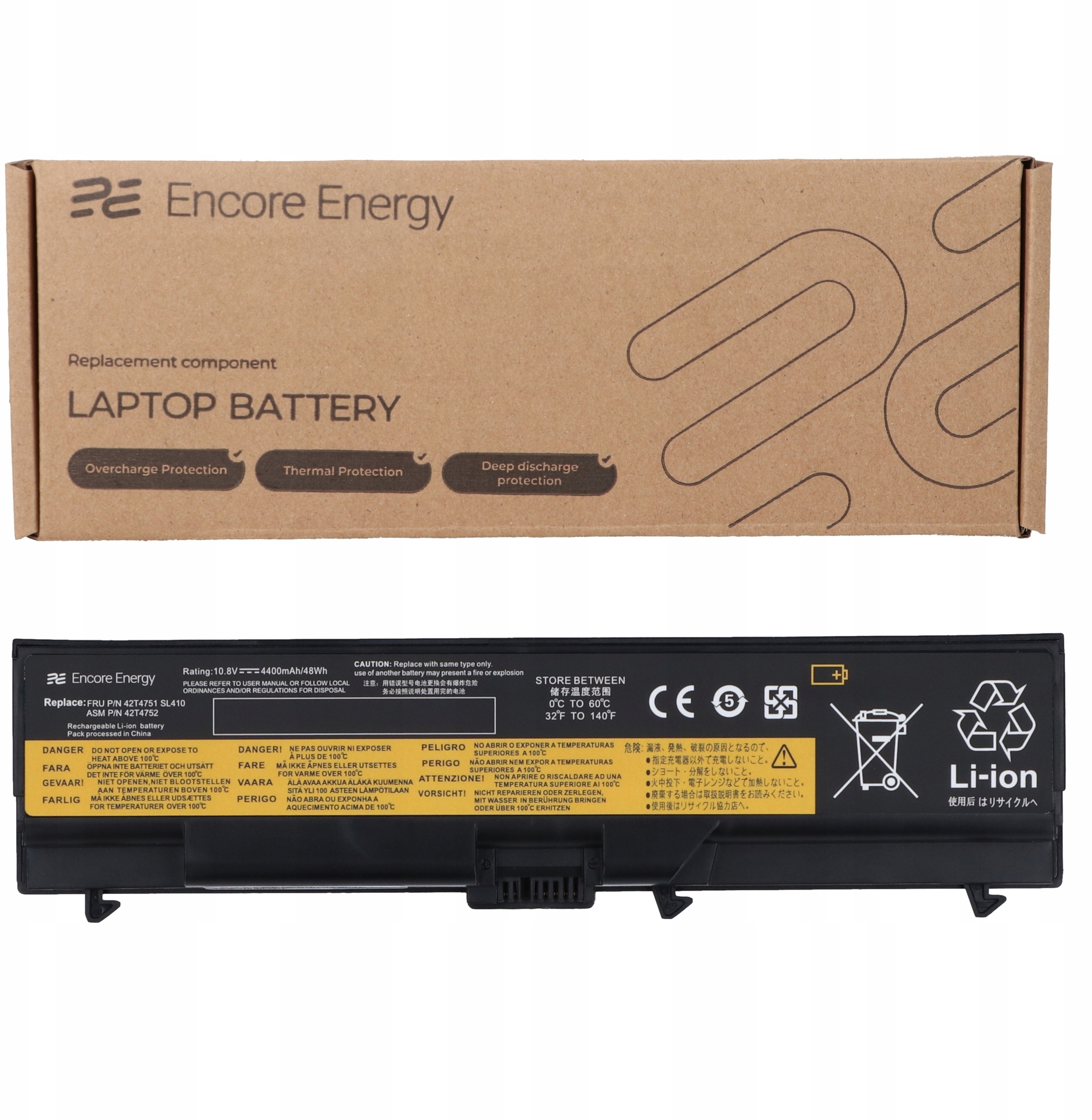 Bateria Encore Energy do Lenovo ThinkPad L412, L420, L510, L520, T410, T420, T510, T520 – Wysoka jakość i niezawodność