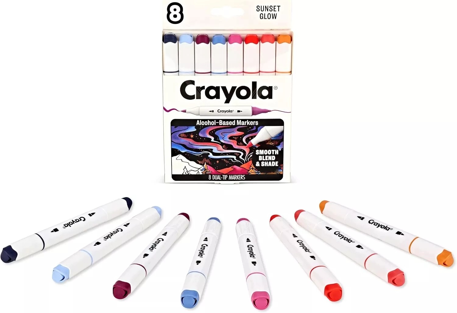Flamastry Art Markers 8szt - Zachód Słońca – Kreatywność w Twoich rękach