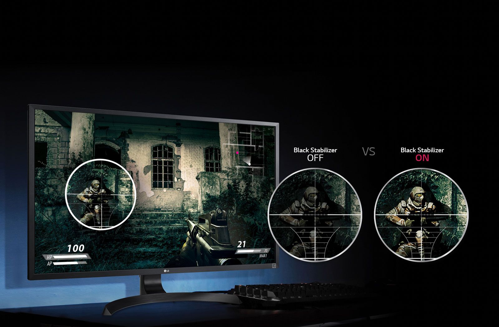 Pełna widoczność w najciemniejszych kątach ekranu